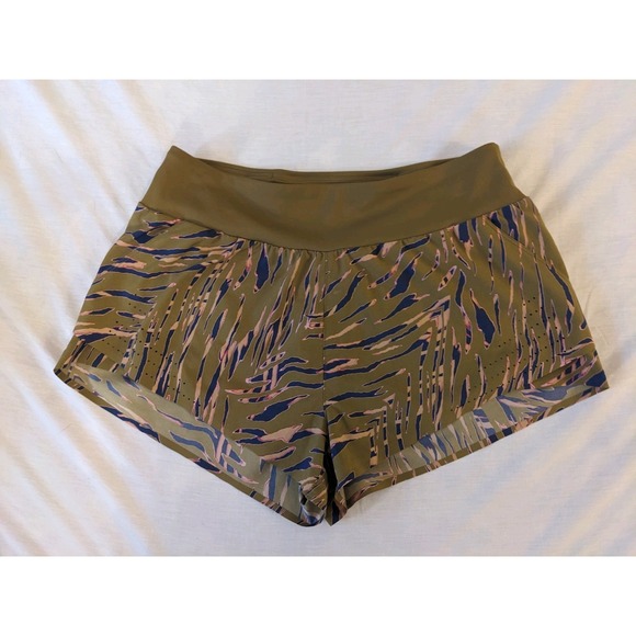 Joy Lab Green And Purple Print Shorts Women's Size Medium - Picture 1 of 7